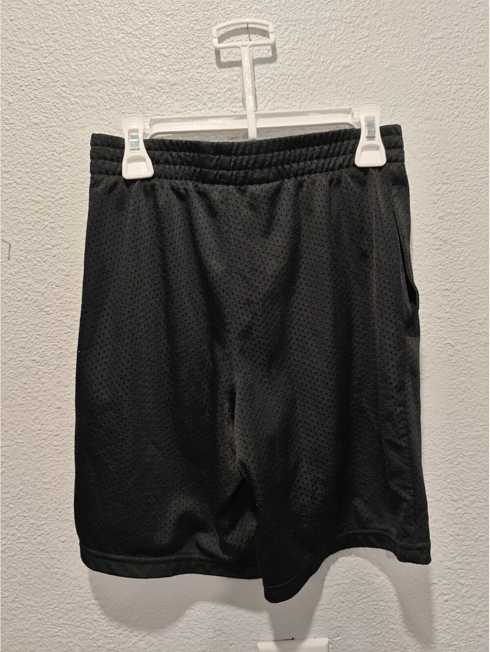 Champion Black Mesh Athletic Shorts with Logo